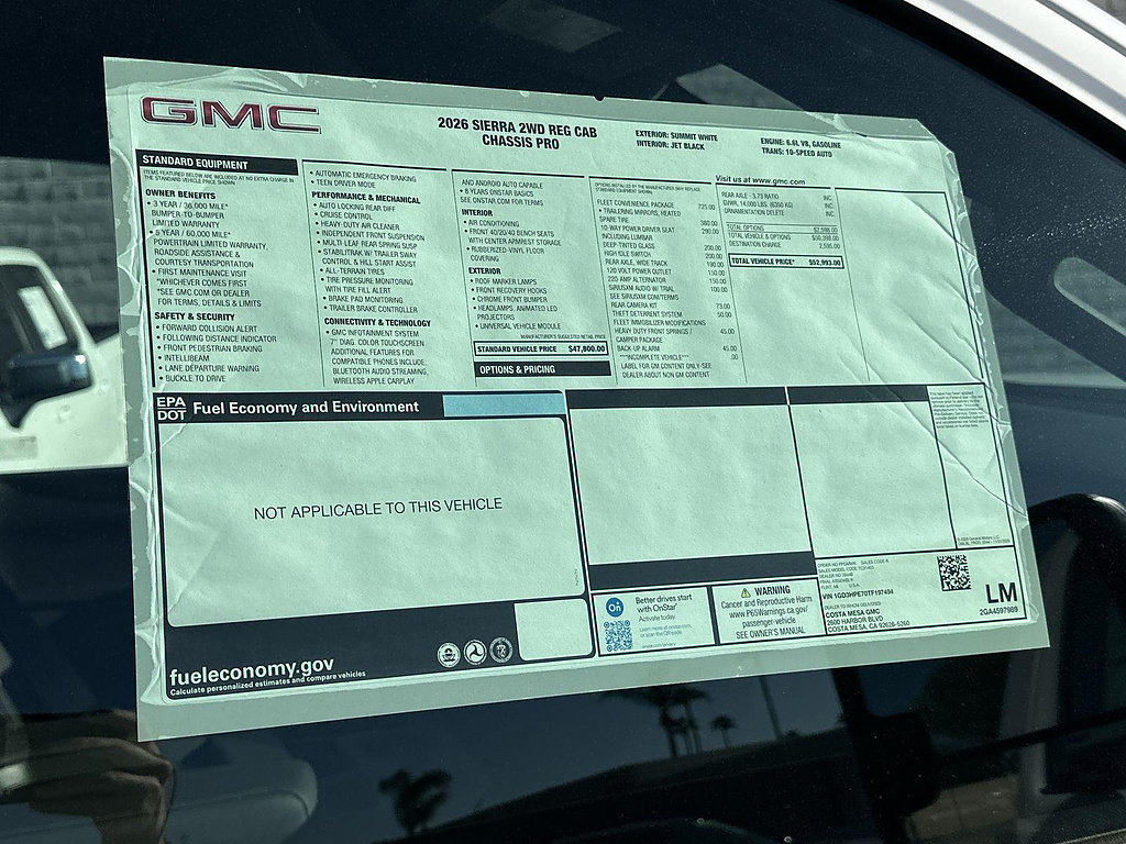 New 2026 GMC Sierra 3500 Pro w/ Fleet Convenience Package RWD image 24