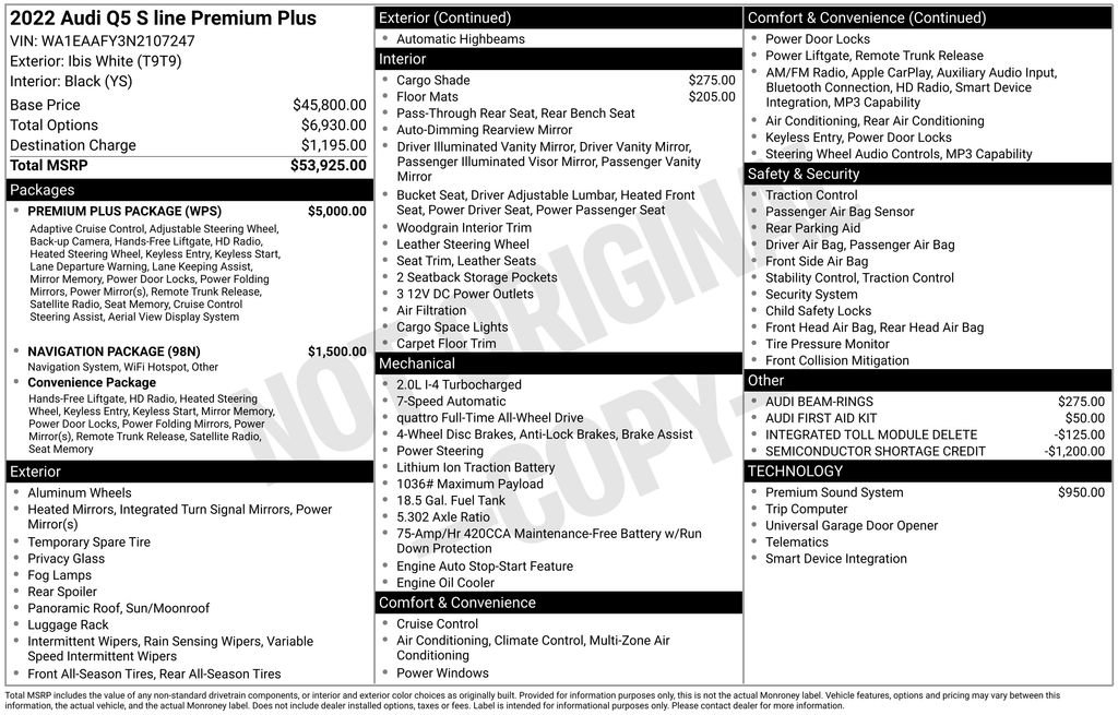 Used 2022 Audi Q5 2.0T Premium Plus w/ Premium Plus Package image 32