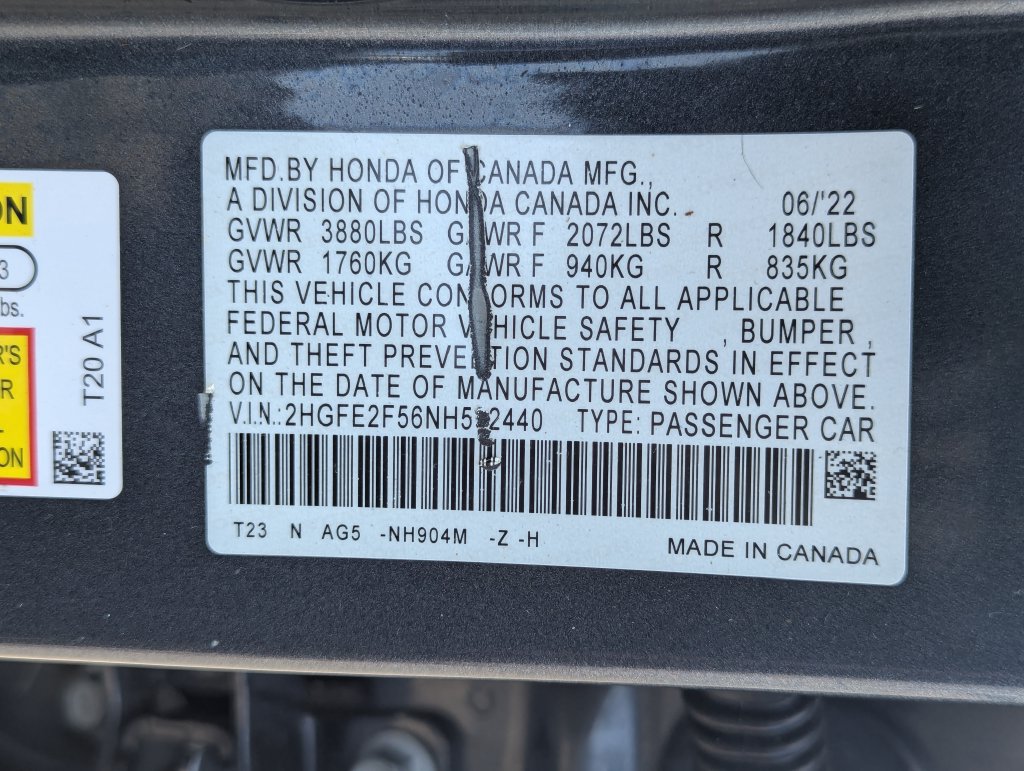 Used 2022 Honda Civic Sport image 34