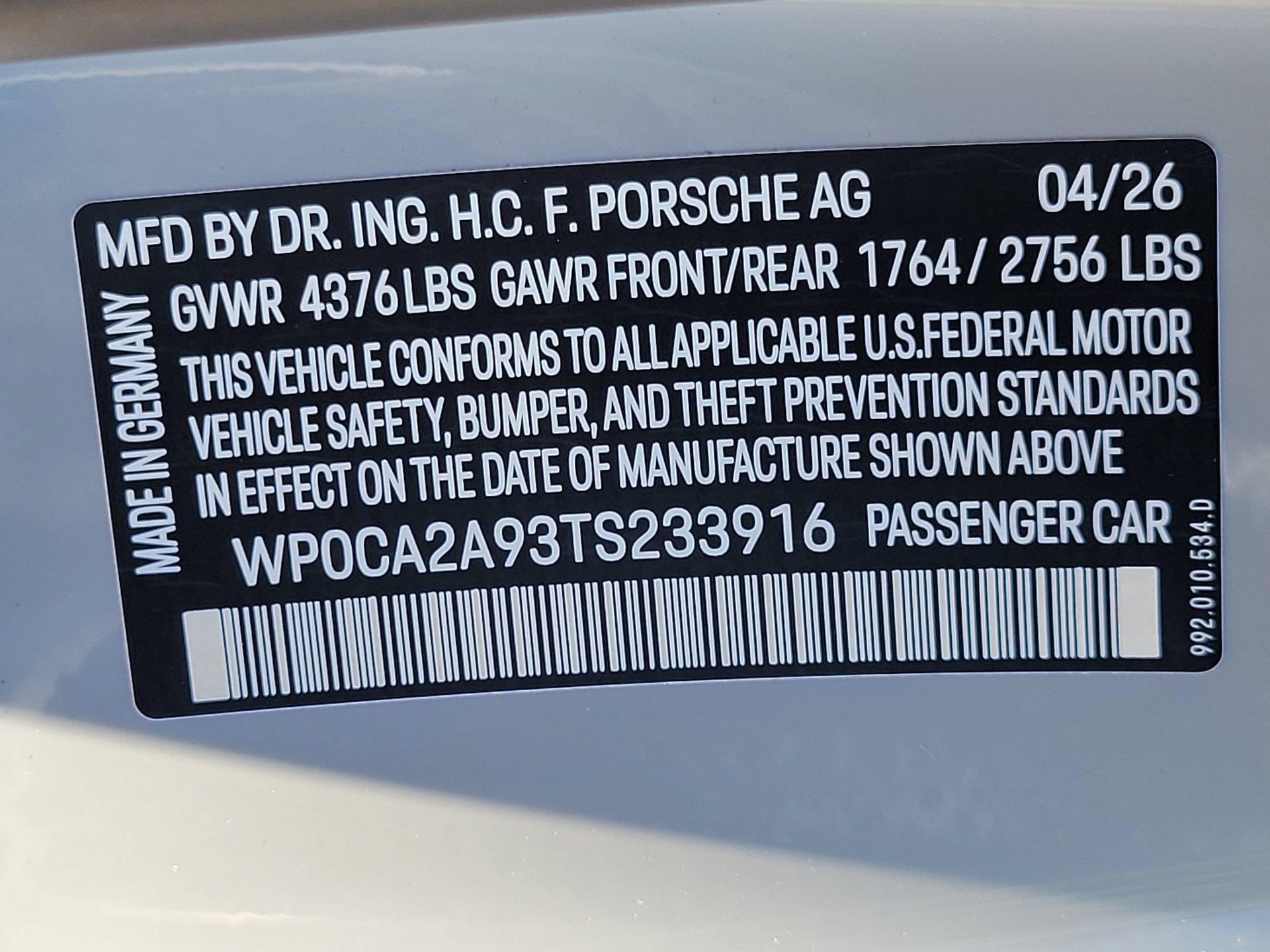 New 2026 Porsche 911 Carrera T RWD image 35