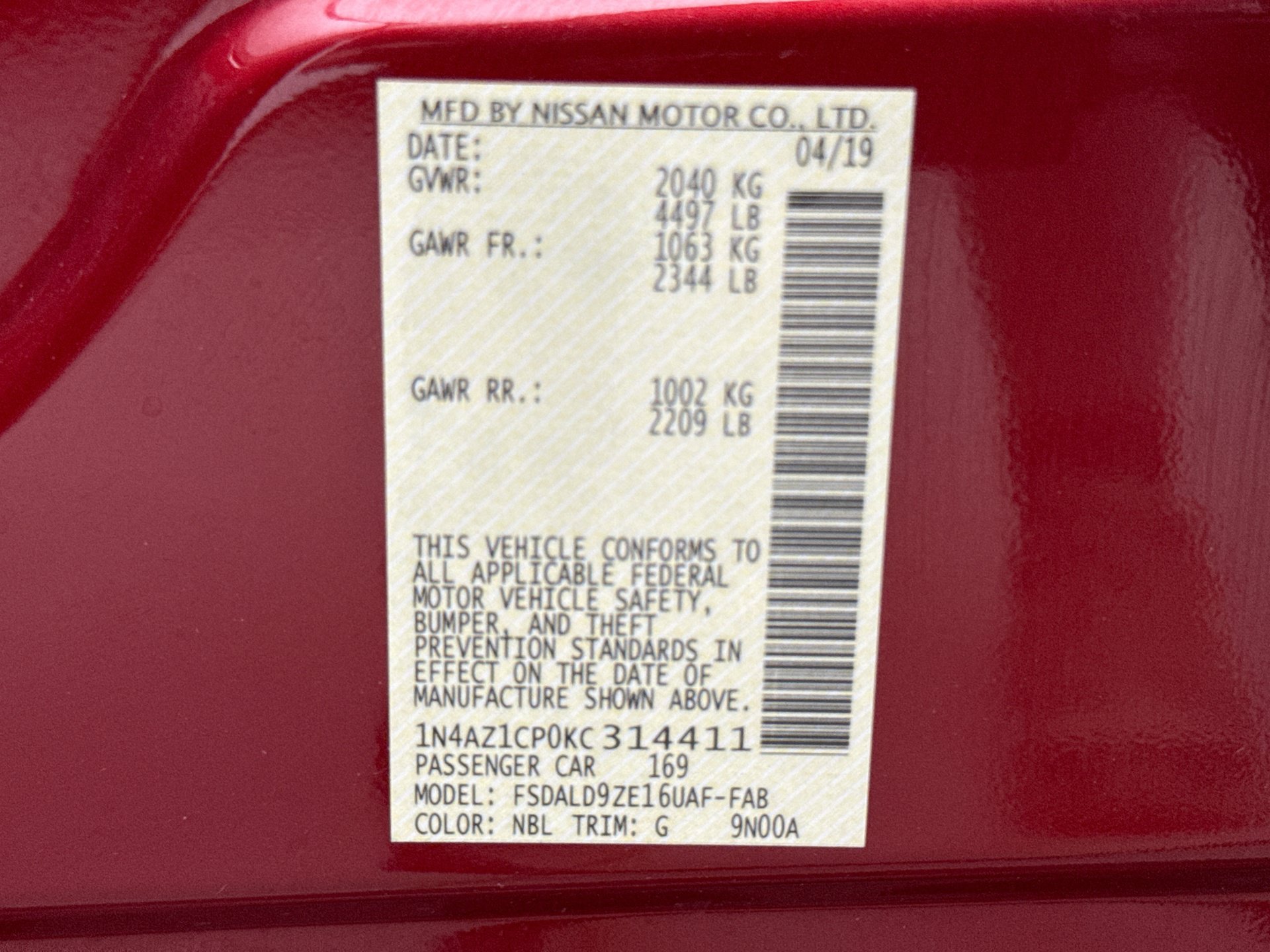 Used 2019 Nissan Leaf SV w/ SV Technology Package FWD image 20