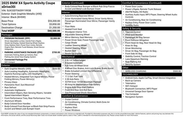 Used 2025 BMW X4 xDrive30i image 43