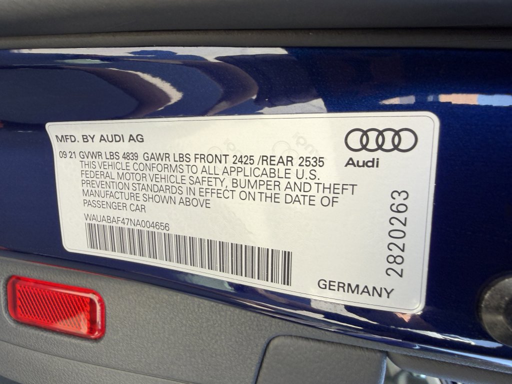 Used 2022 Audi A4 2.0T Premium w/ Convenience Package AWD/4WD image 45