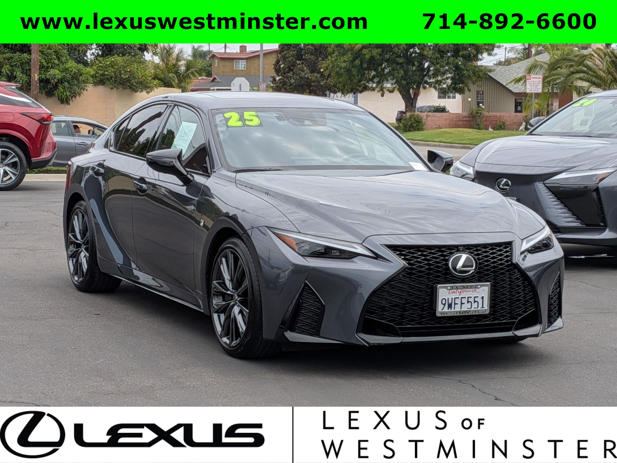 Certified 2025 Lexus IS 350 F Sport w/ Navigation Package RWD image 3
