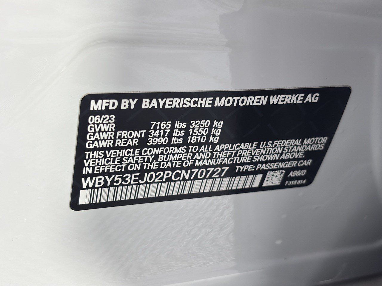 Certified 2023 BMW i7 xDrive60 AWD/4WD image 31