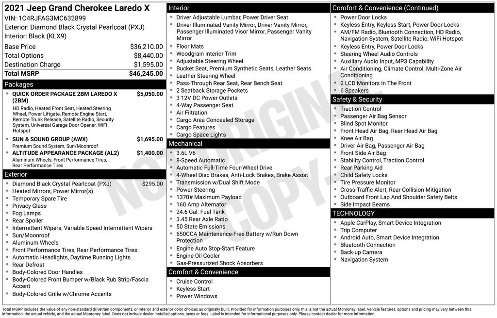 Used 2021 Jeep Grand Cherokee Laredo X image 6