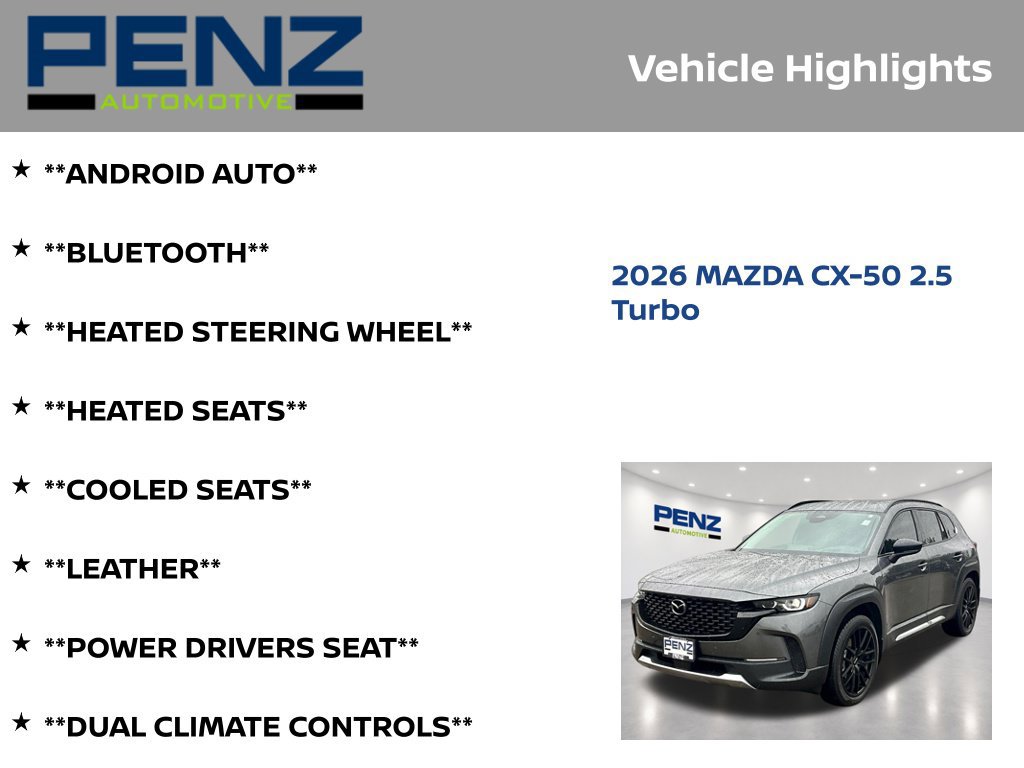 Used 2026 MAZDA CX-50 AWD 2.5 S w/ Accent Package image 7