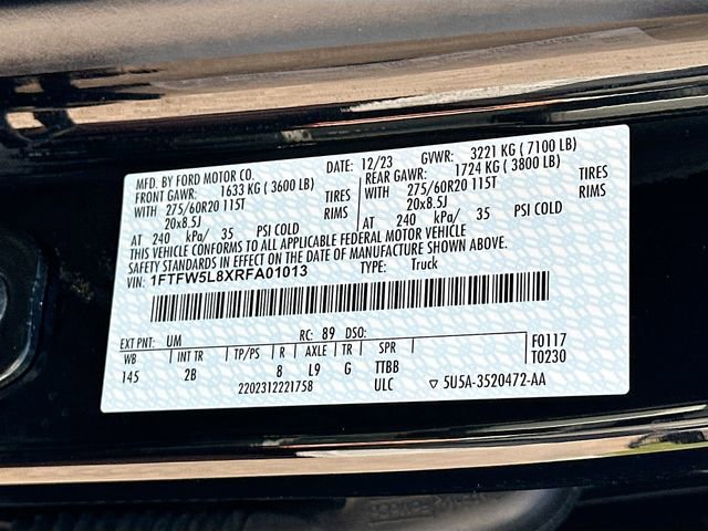 Used 2024 Ford F150 Lariat w/ Equipment Group 502A High image 33