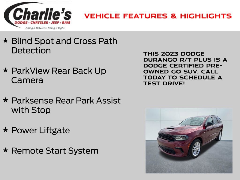Certified 2023 Dodge Durango R/T AWD/4WD image 7