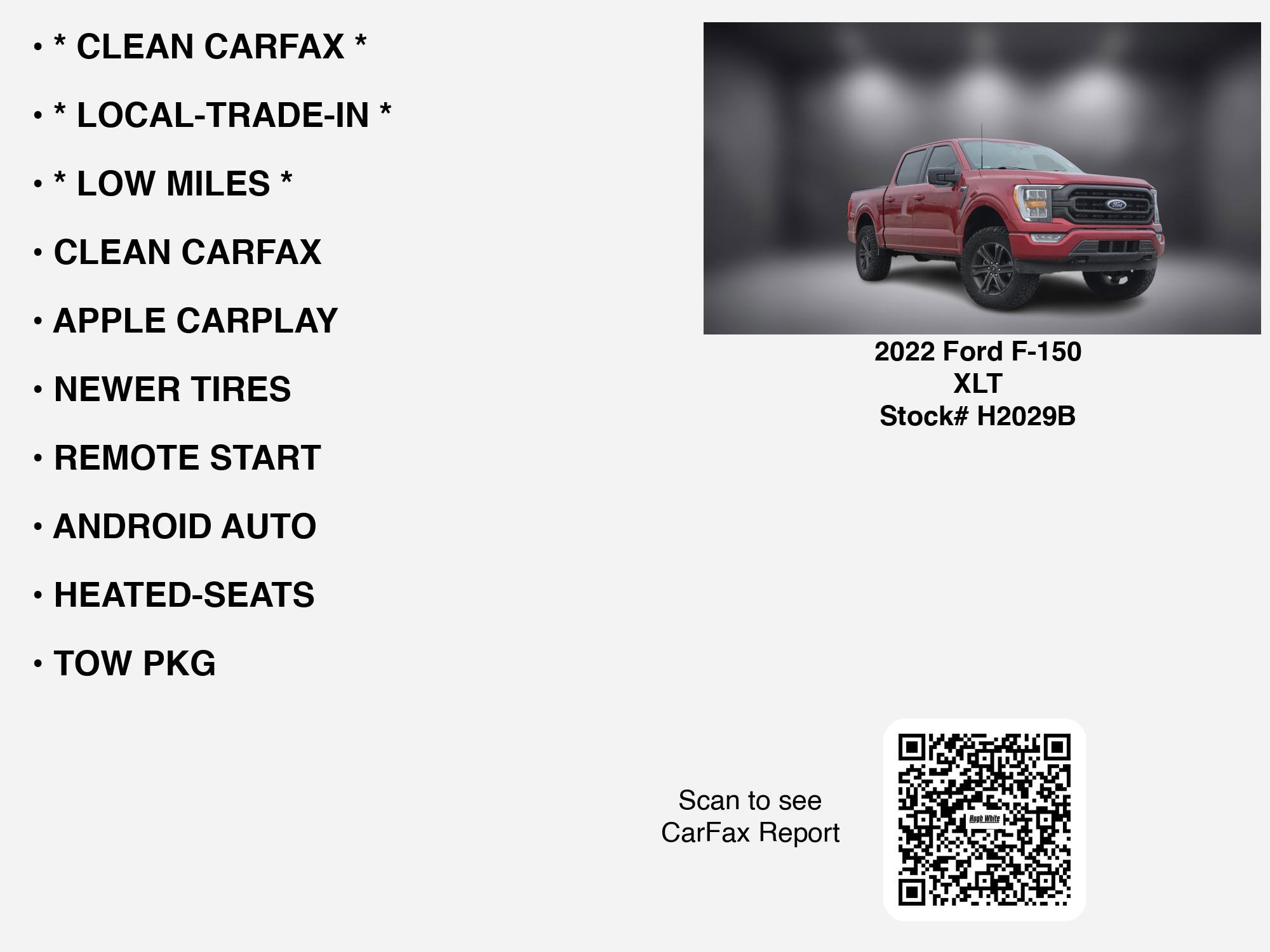 Used 2022 Ford F150 XLT w/ Equipment Group 302A High image 7