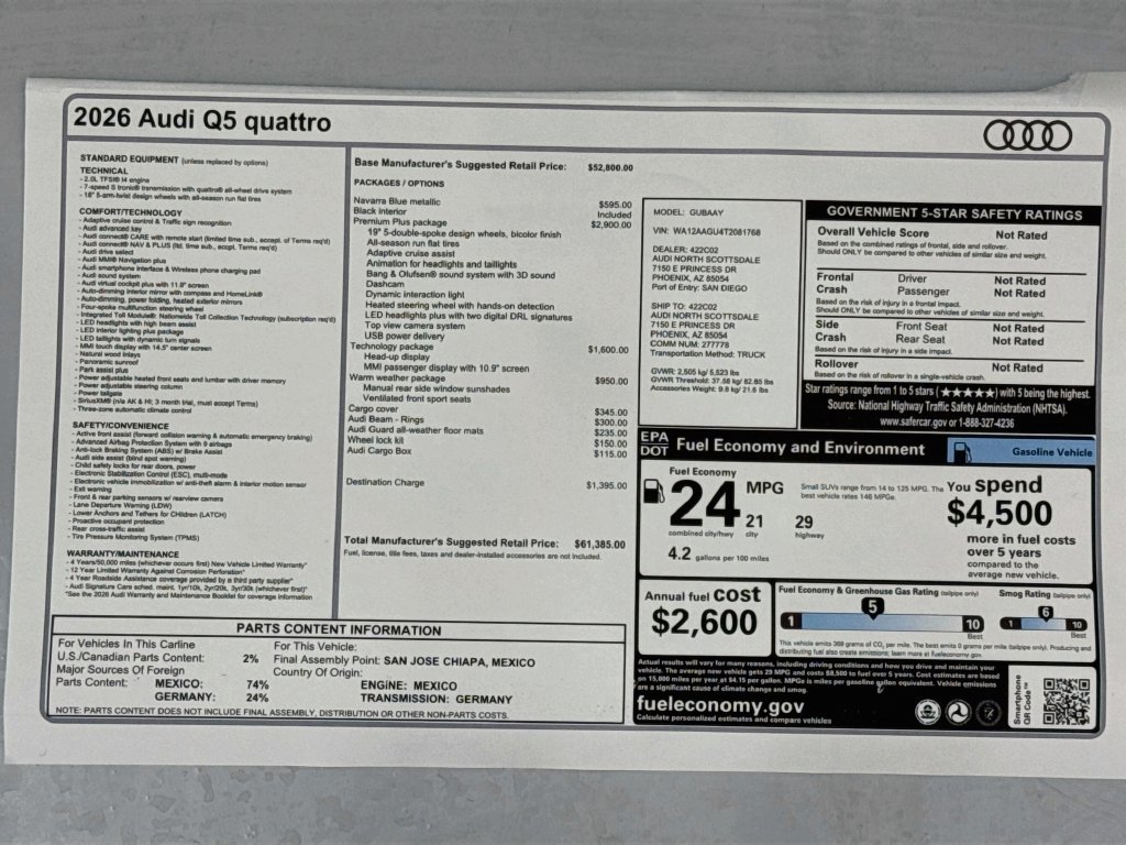 New 2026 Audi Q5 Premium AWD/4WD image 9