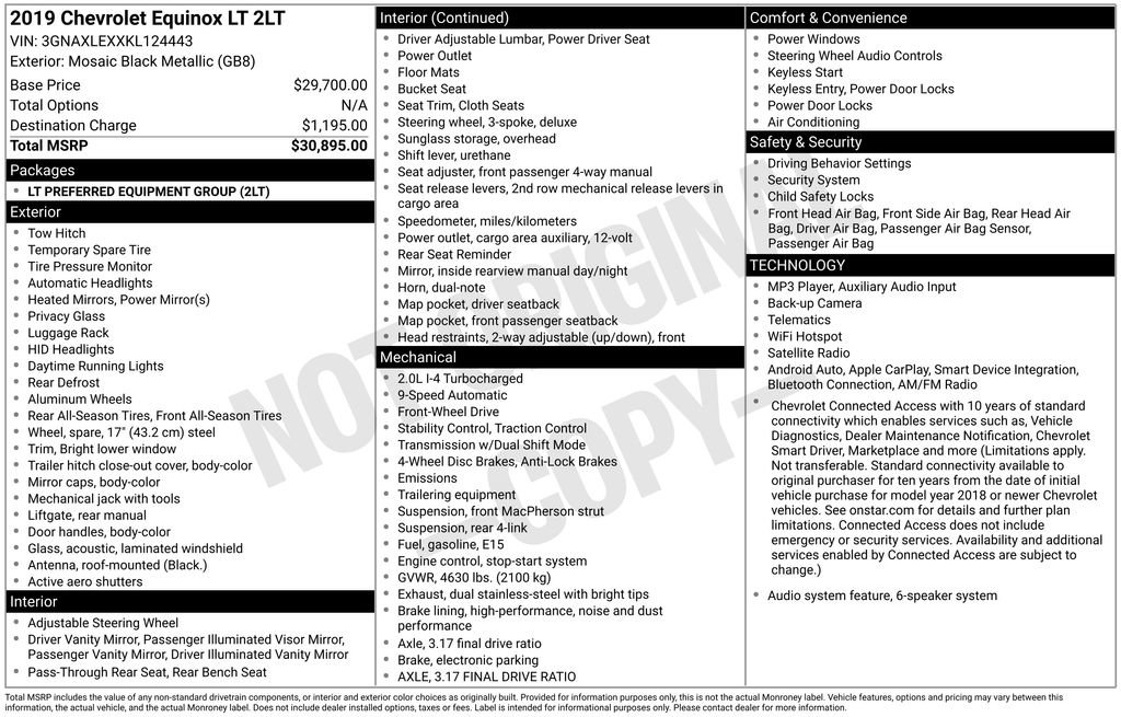 Used 2019 Chevrolet Equinox LT FWD image 5