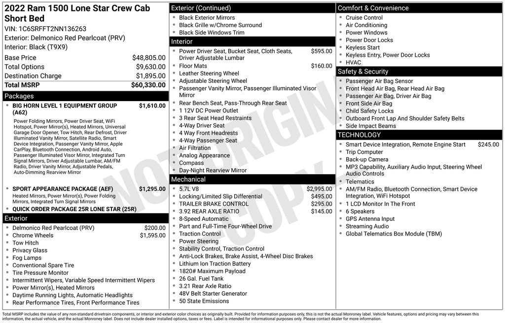 Used 2022 RAM 1500 Lone Star AWD/4WD image 26