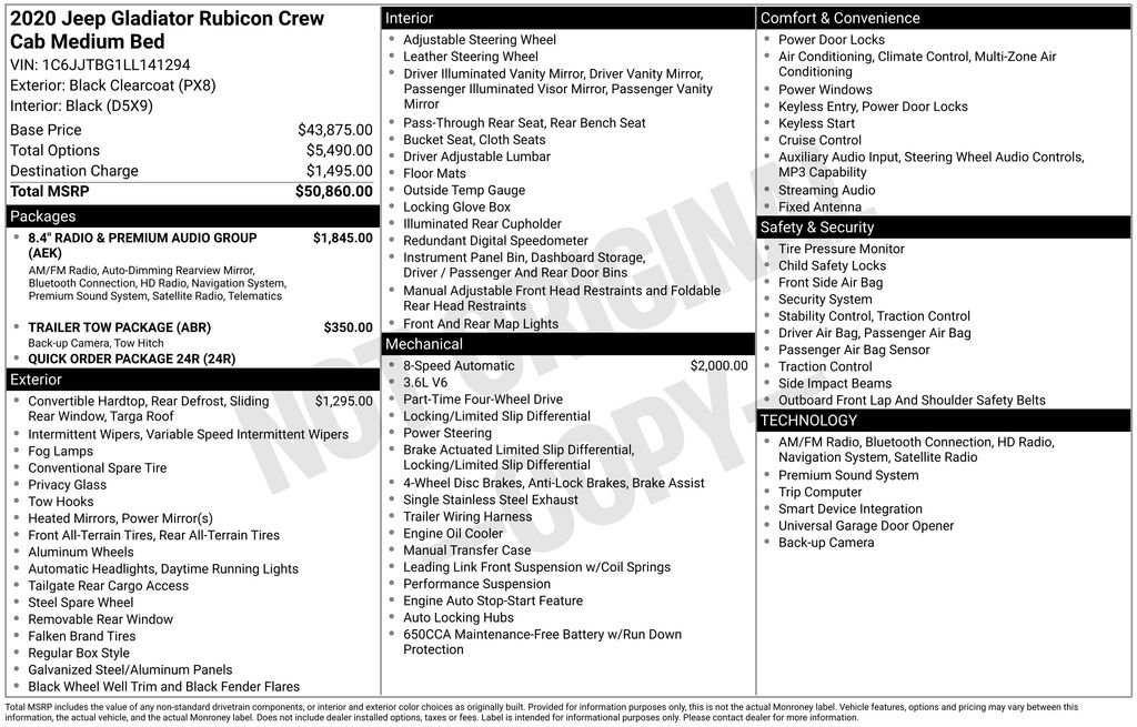 Used 2020 Jeep Gladiator Rubicon image 8