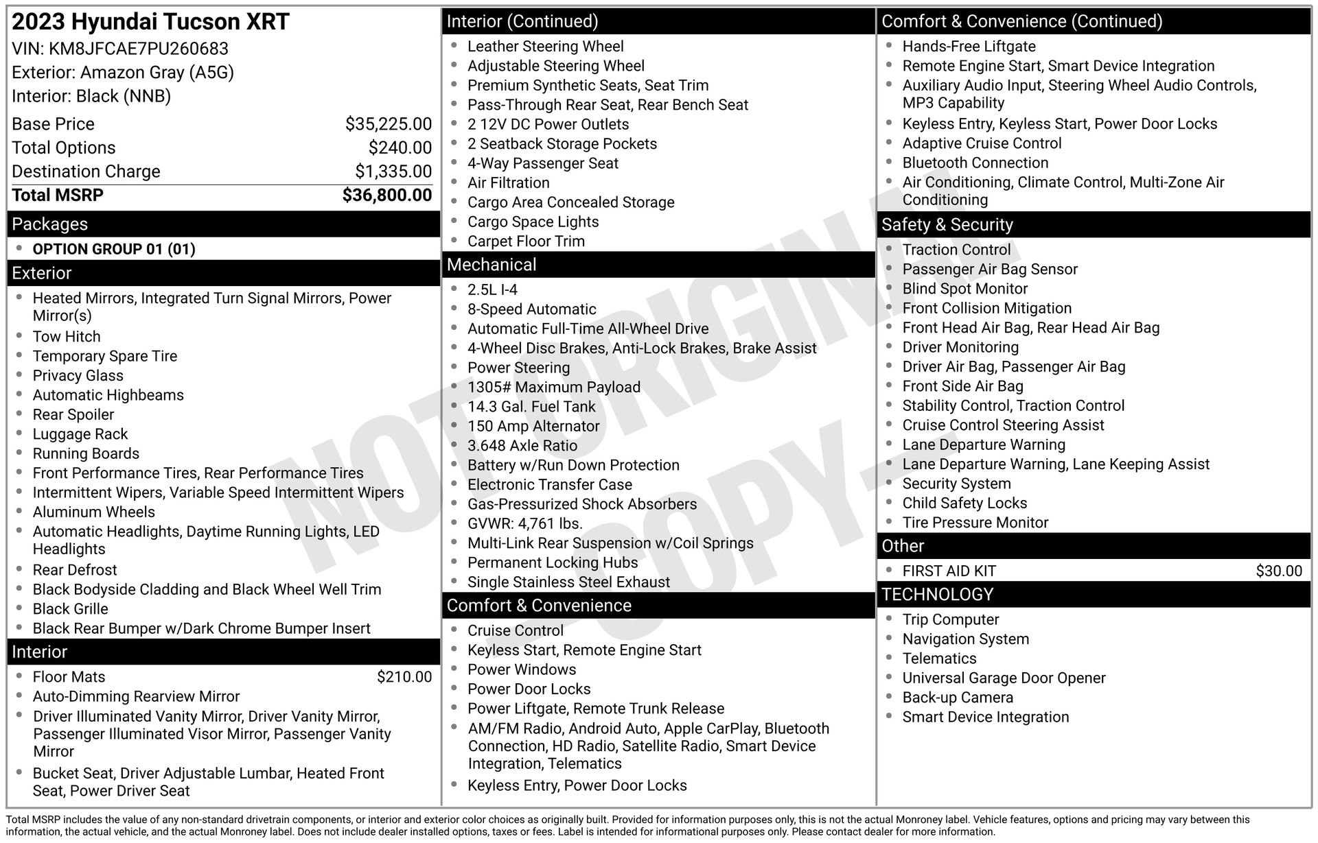 Used 2023 Hyundai Tucson XRT image 4