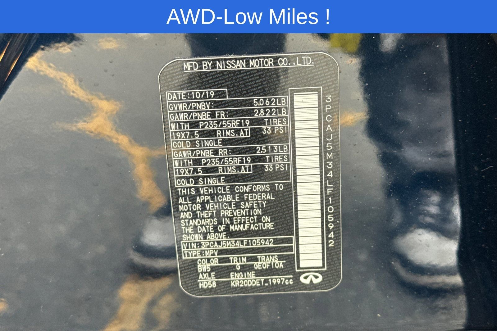 Used 2020 INFINITI QX50 Sensory AWD/4WD image 29