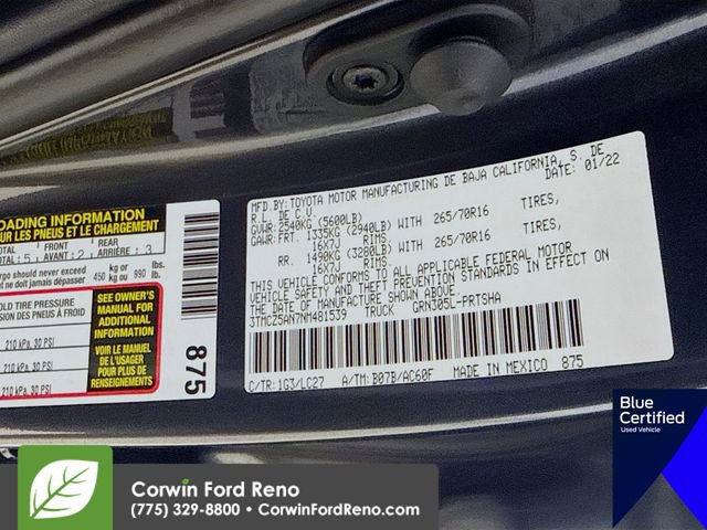 Used 2022 Toyota Tacoma TRD Off-Road w/ TRD Premium Off Road Package AWD/4WD image 37