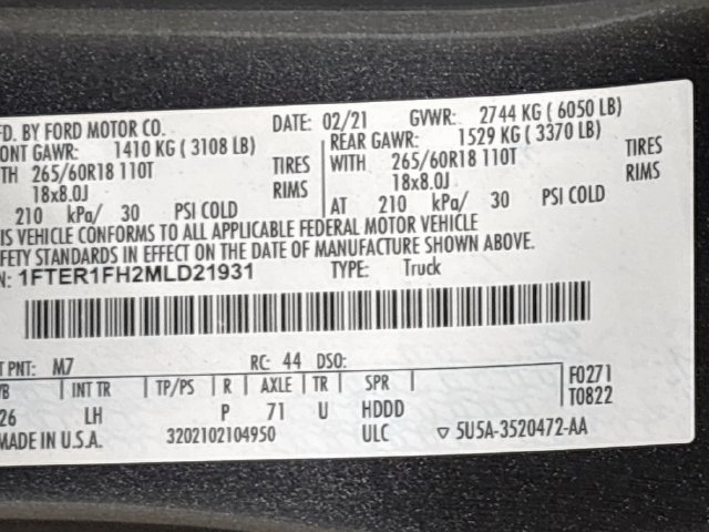Used 2021 Ford Ranger XLT w/ Equipment Group 301A Mid AWD/4WD image 23
