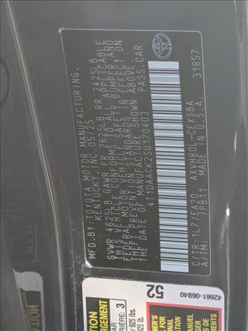 Used 2025 Toyota Camry SE w/ Multimedia Upgrade Package FWD image 23