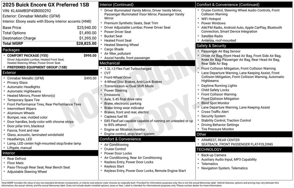 Used 2025 Buick Encore GX Preferred w/ Comfort Package FWD image 22