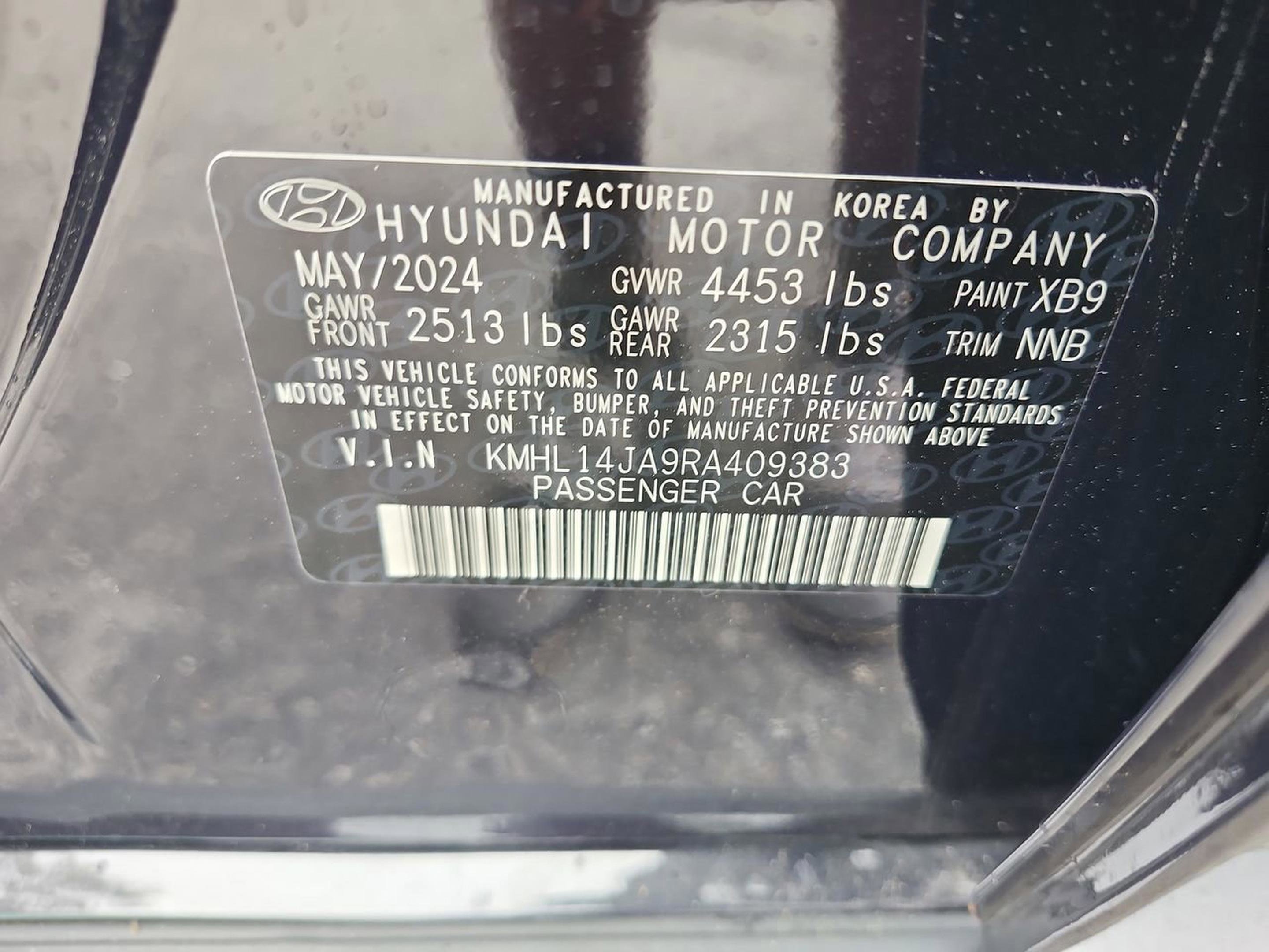 Certified 2024 Hyundai Sonata SEL w/ Convenience Package image 22