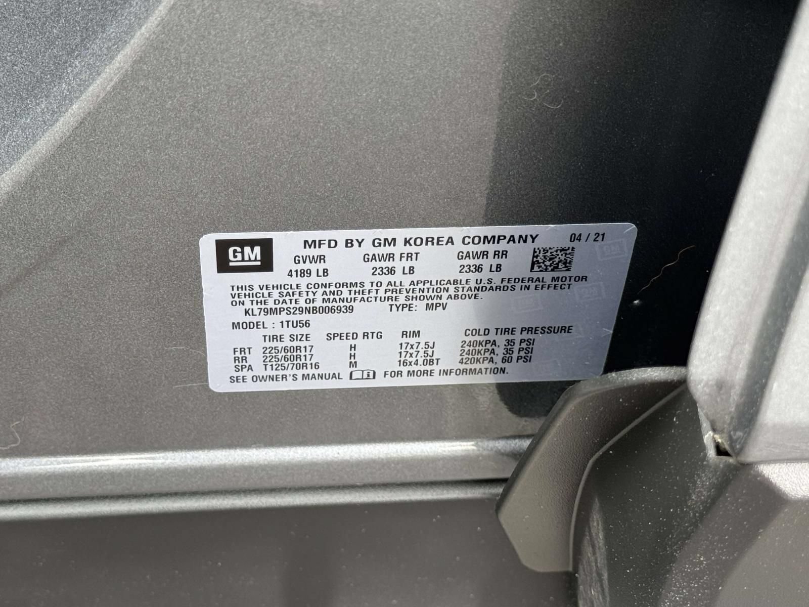 Used 2022 Chevrolet TrailBlazer LT w/ Convenience Package FWD image 26