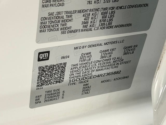 Certified 2024 Chevrolet Silverado 1500 LTZ AWD/4WD image 22