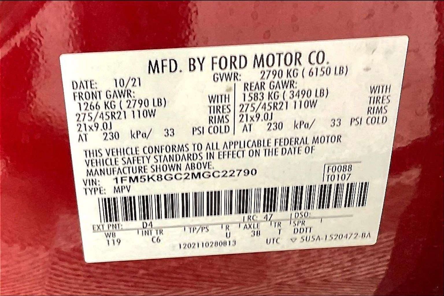 Used 2021 Ford Explorer ST w/ Equipment Group 401A image 19