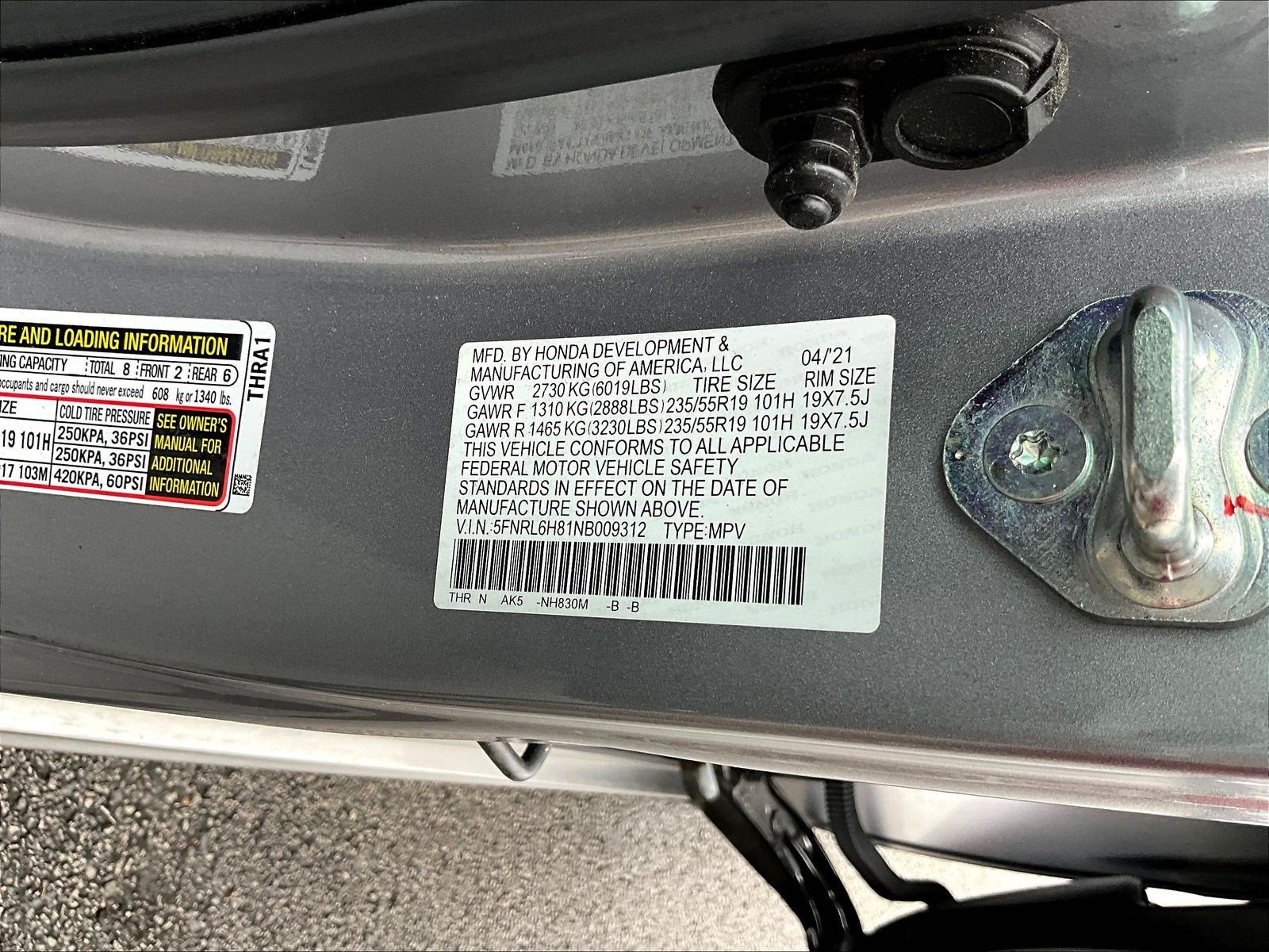 Used 2022 Honda Odyssey Touring image 17