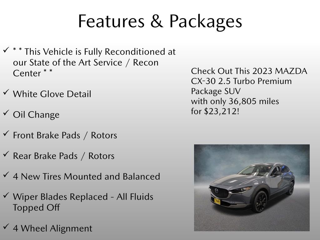 Certified 2023 MAZDA CX-30 2.5 Turbo w/ Premium Package image 2