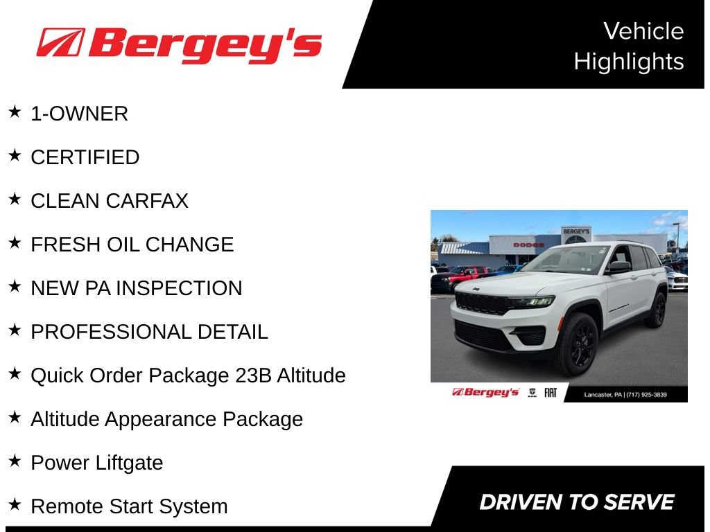 Used 2025 Jeep Grand Cherokee Altitude AWD/4WD image 8