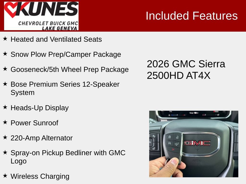 New 2026 GMC Sierra 2500 AT4X AWD/4WD image 3