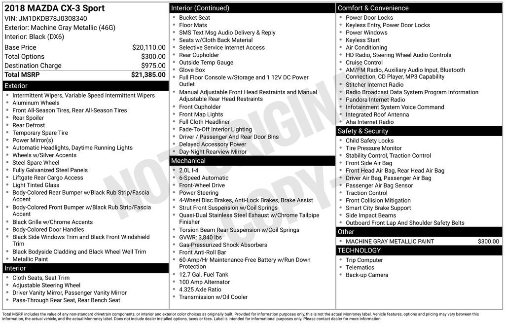 Used 2018 MAZDA CX-3 Sport image 6