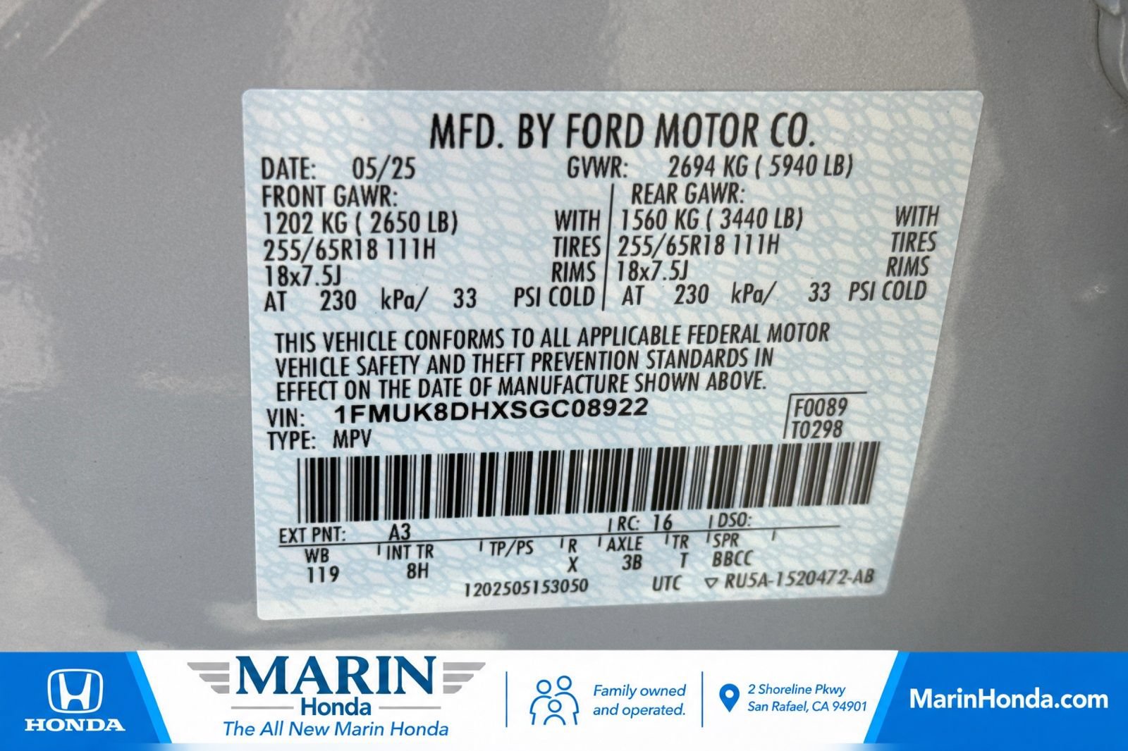 Used 2025 Ford Explorer Active AWD/4WD image 36