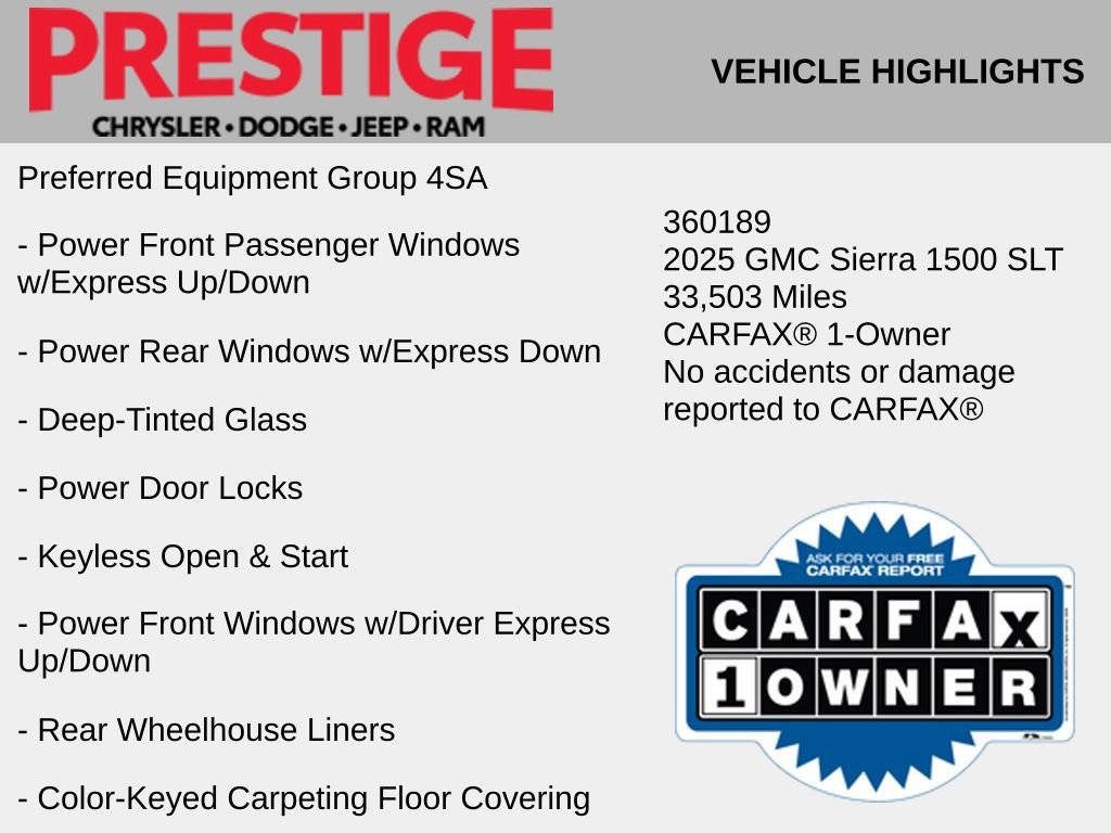 Used 2025 GMC Sierra 1500 SLT AWD/4WD image 2