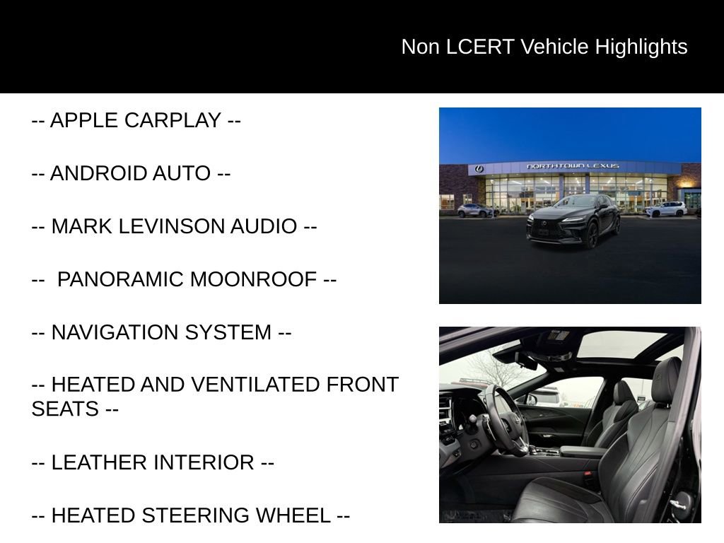 Used 2024 Lexus RX 500h F Sport w/ Convenience Package AWD/4WD image 30