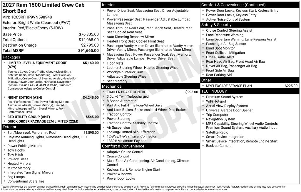 New 2027 RAM 1500 Limited AWD/4WD image 5