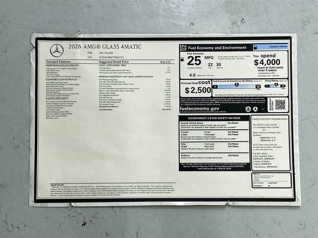 New 2026 Mercedes-Benz GLA 35 AMG 4MATIC image 35