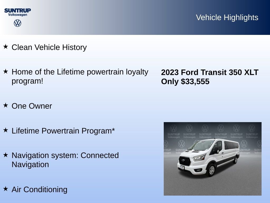 Used 2023 Ford Transit 350 XLT image 8