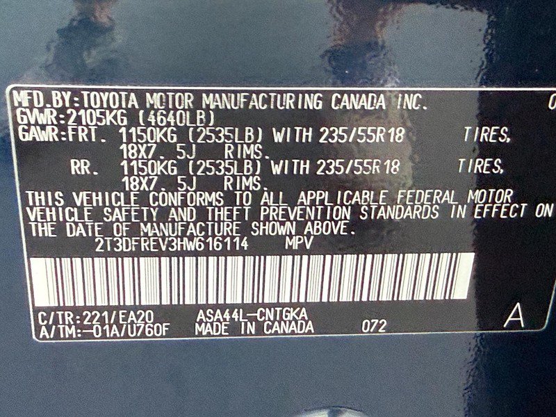 Used 2017 Toyota RAV4 Limited w/ All Weather Liner Package AWD/4WD image 30
