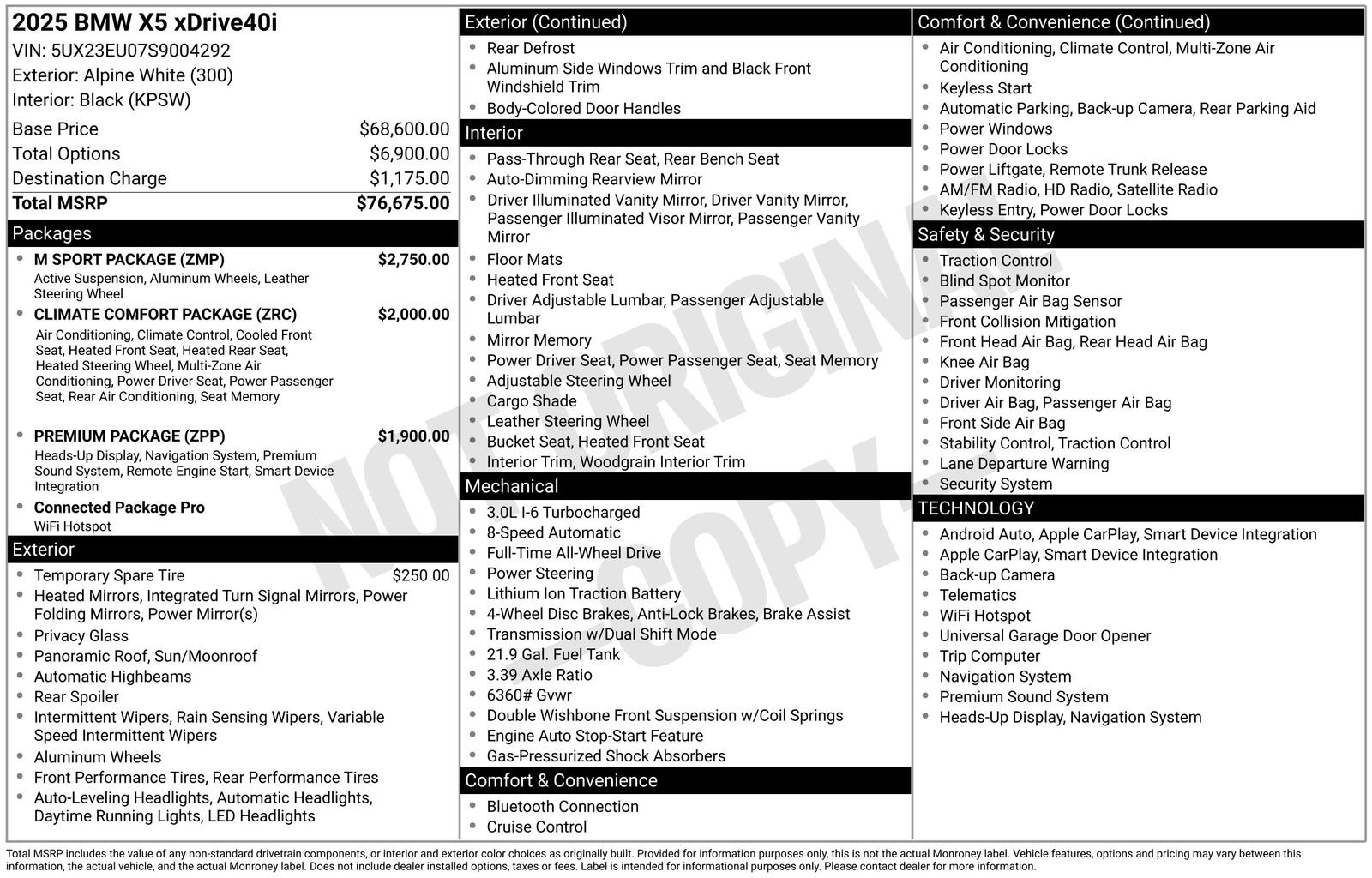 Used 2025 BMW X5 xDrive40i image 38