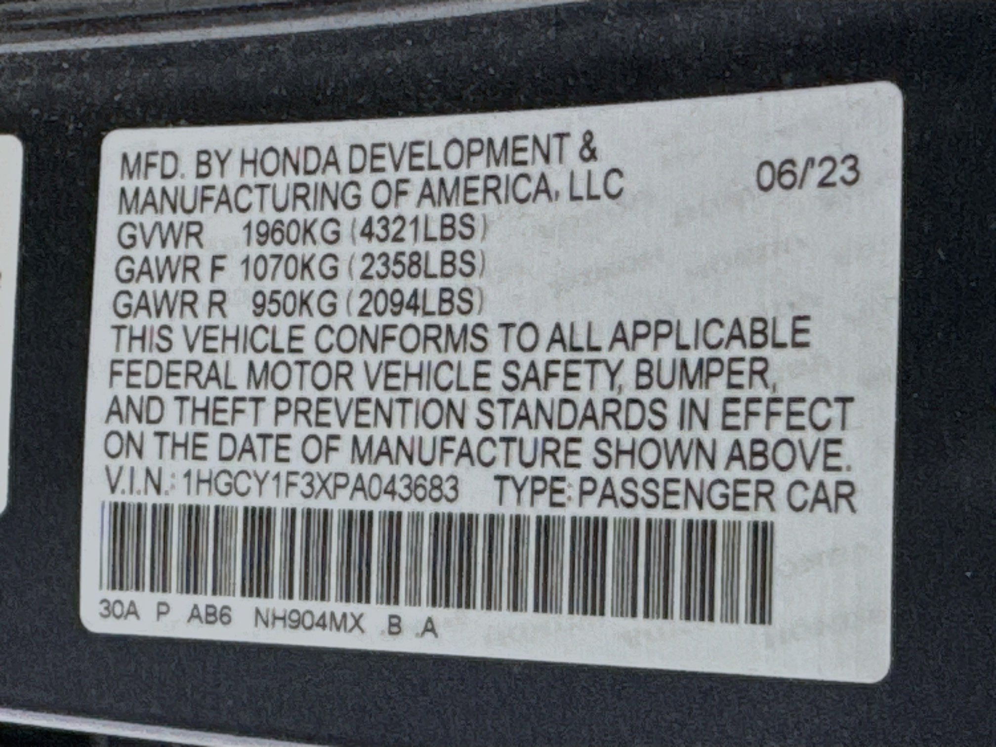 Certified 2023 Honda Accord EX image 31