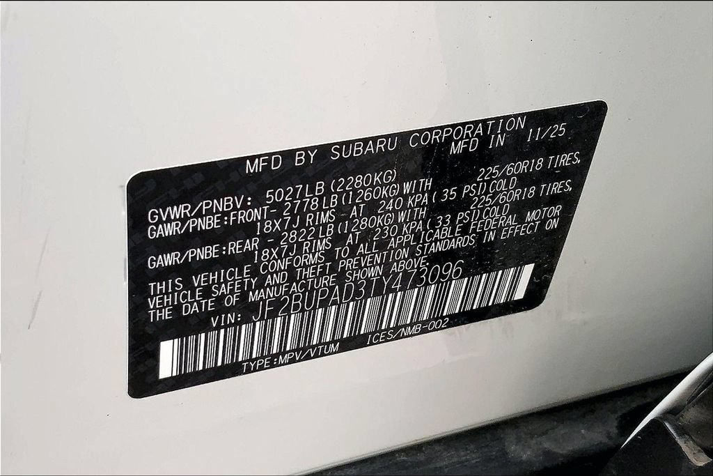 Certified 2026 Subaru Outback Premium AWD/4WD image 19