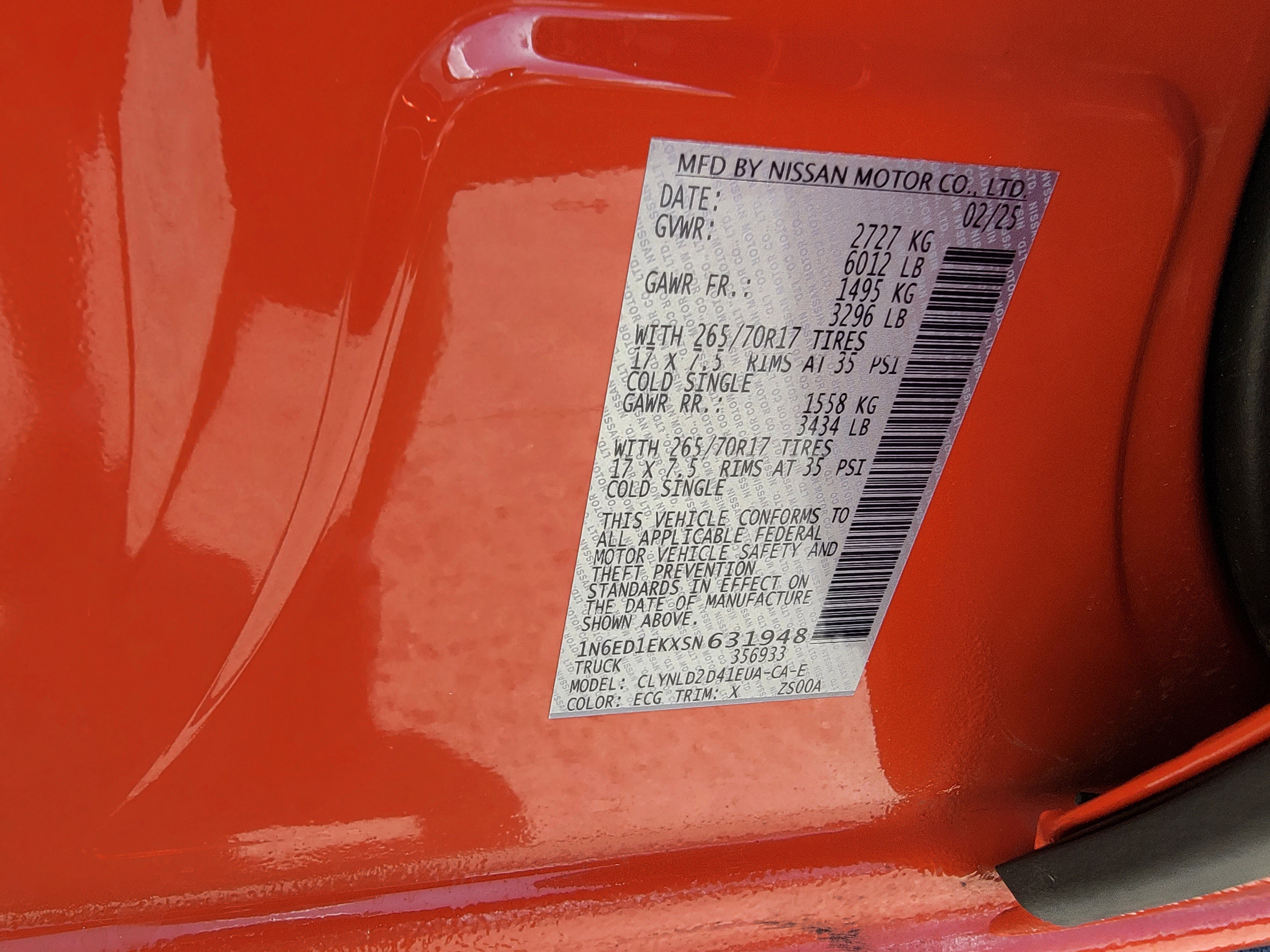 Used 2025 Nissan Frontier PRO-4X w/ Pro Convenience Package image 42