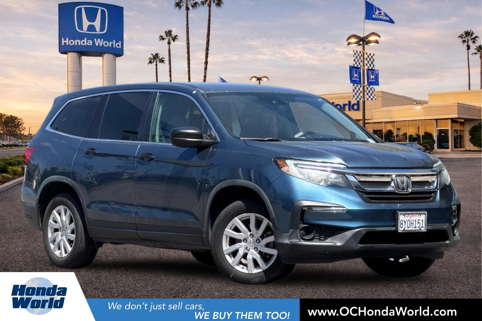 Certified 2019 Honda Pilot LX
