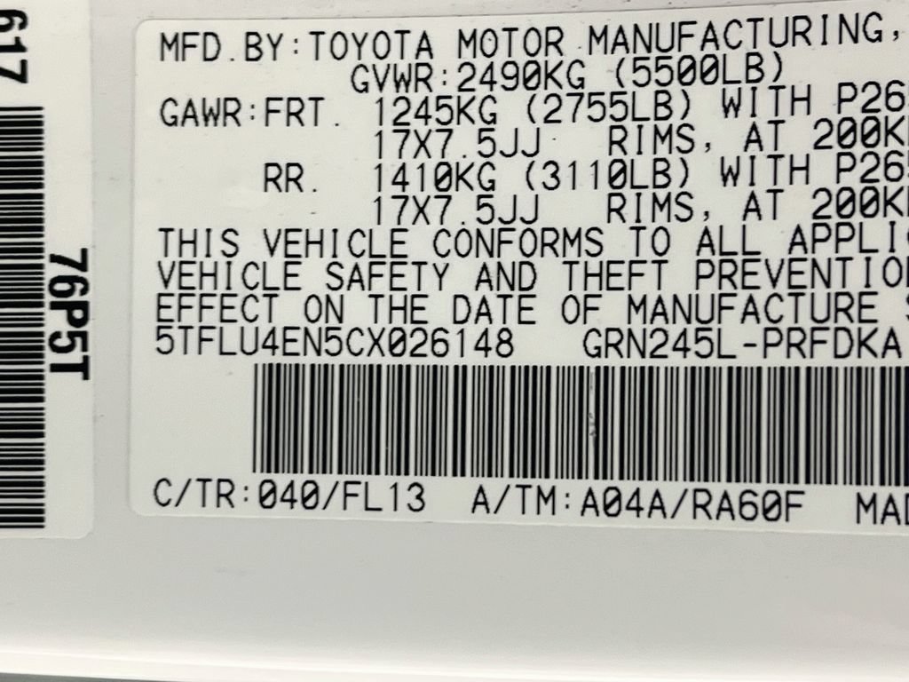 Used 2012 Toyota Tacoma 4x4 Double Cab w/ TRD Sport Pkg image 27