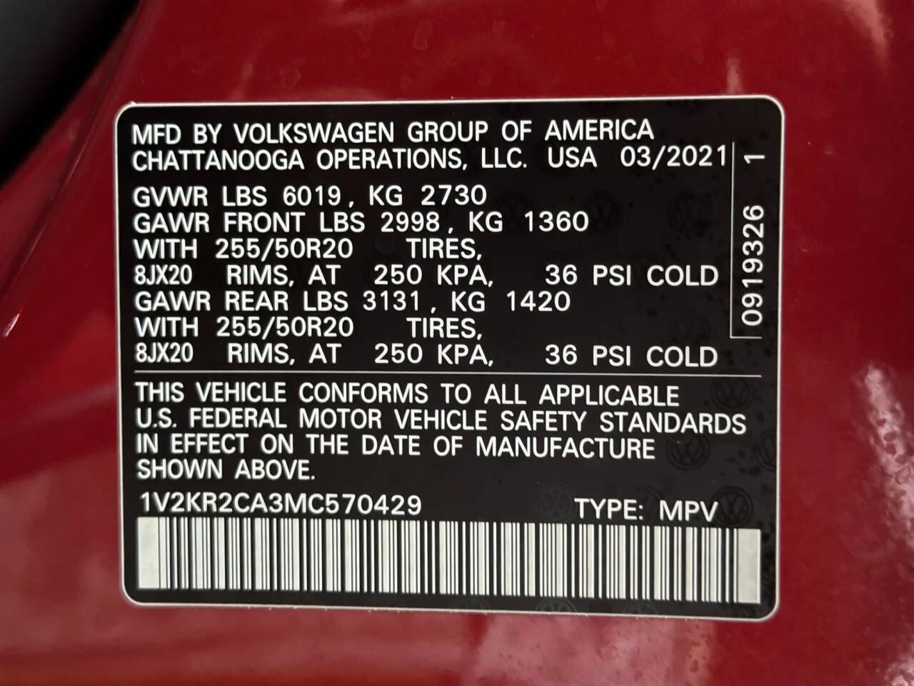 Used 2021 Volkswagen Atlas SE w/ Panoramic Sunroof Package AWD/4WD image 36