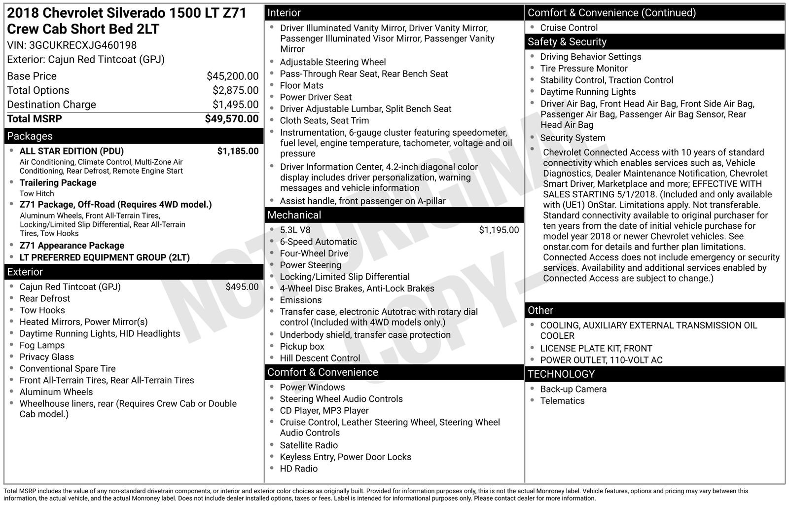 Used 2018 Chevrolet Silverado 1500 LT w/ All Star Edition AWD/4WD image 3