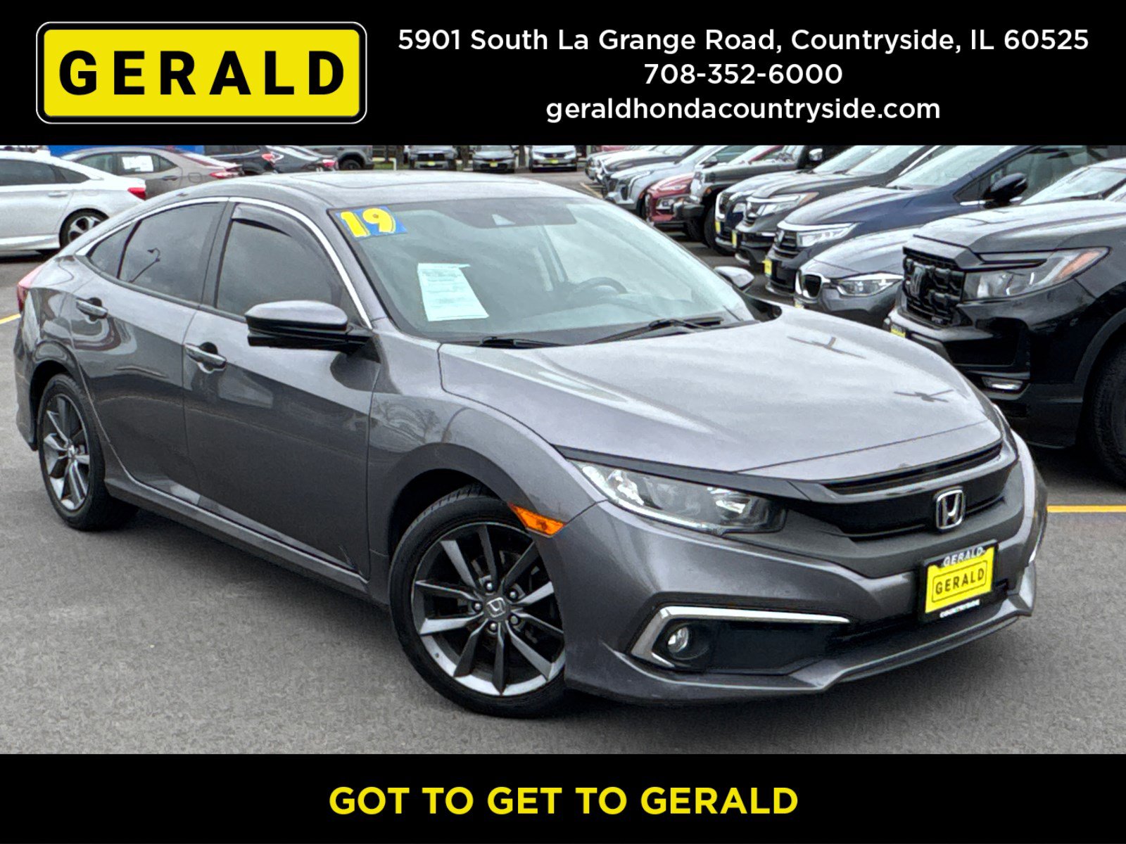 Certified 2019 Honda Civic EX image 1