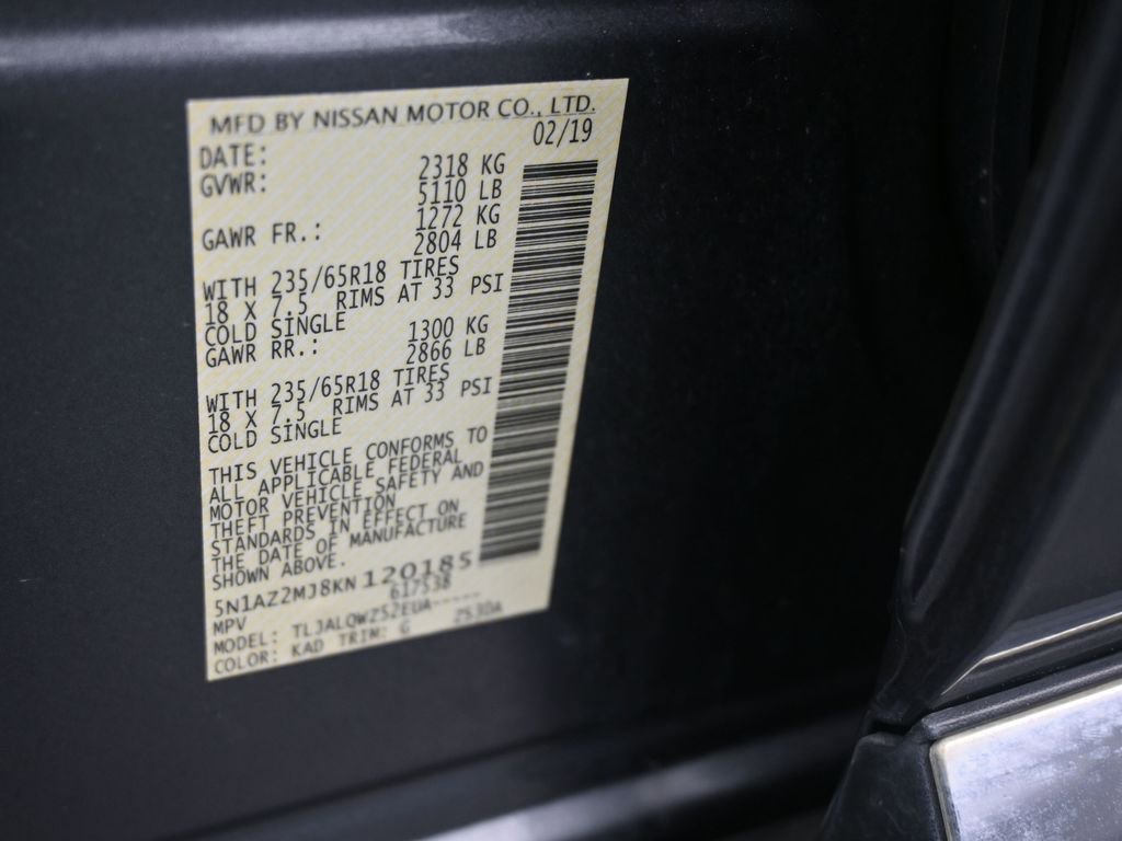 Used 2019 Nissan Murano SV image 20